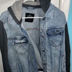 Hollister Men’s Denim Hoodie jacket 