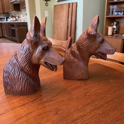 Wooden Book Ends -German Shepherds