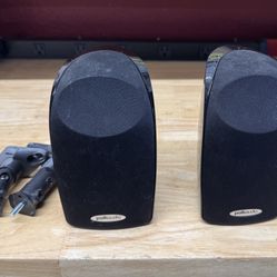 Polk Bookshelf/Satellite Speakers. With Wall Mounts.  
