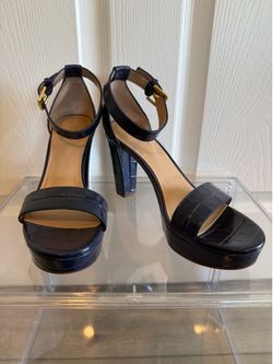 Ralph Lauren Navy Heels