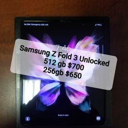 Samsung Z FOLD 3 5G FACTORY UNLOCKED 