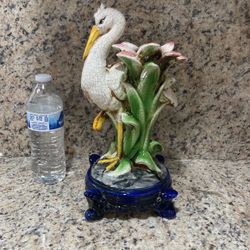 Ceramic Stork Statue