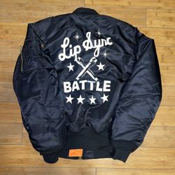 LIP SYNC BATTLE Official Spike TV Men's RARE Promo Reversible L/XL Bomber Jacket
