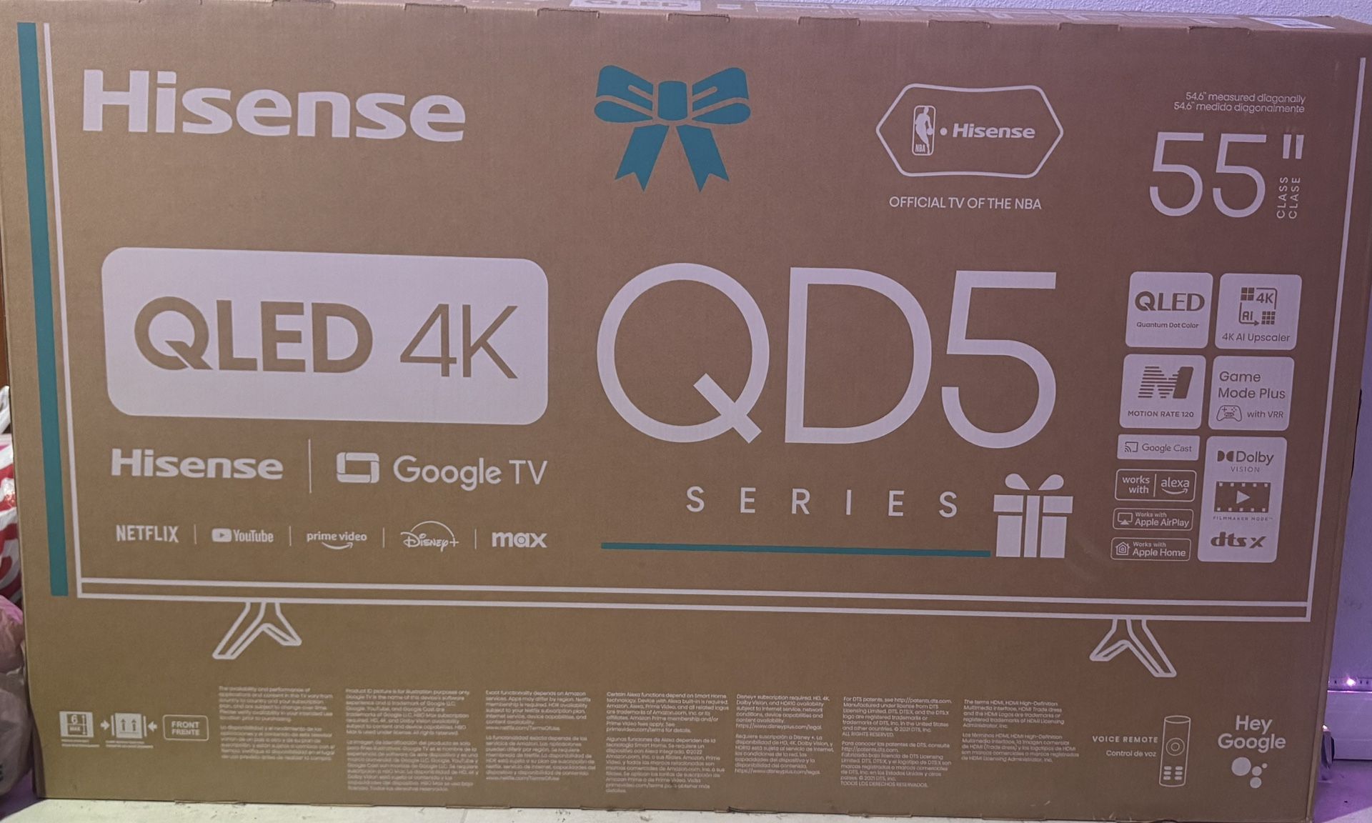 55” QLED 4K QD5 Series Hisense