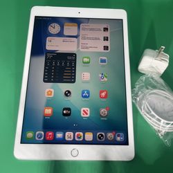 Apple iPad 8th Gen 32GB WiFi+Cellular UNLOCKED 10.2” iPad—Silver iOS 26 complete 