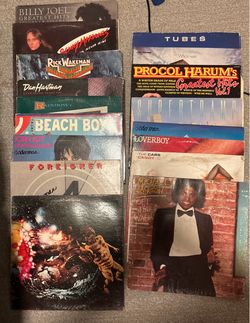 Lot of Vintage Vinyl Records Classic Rock Pop