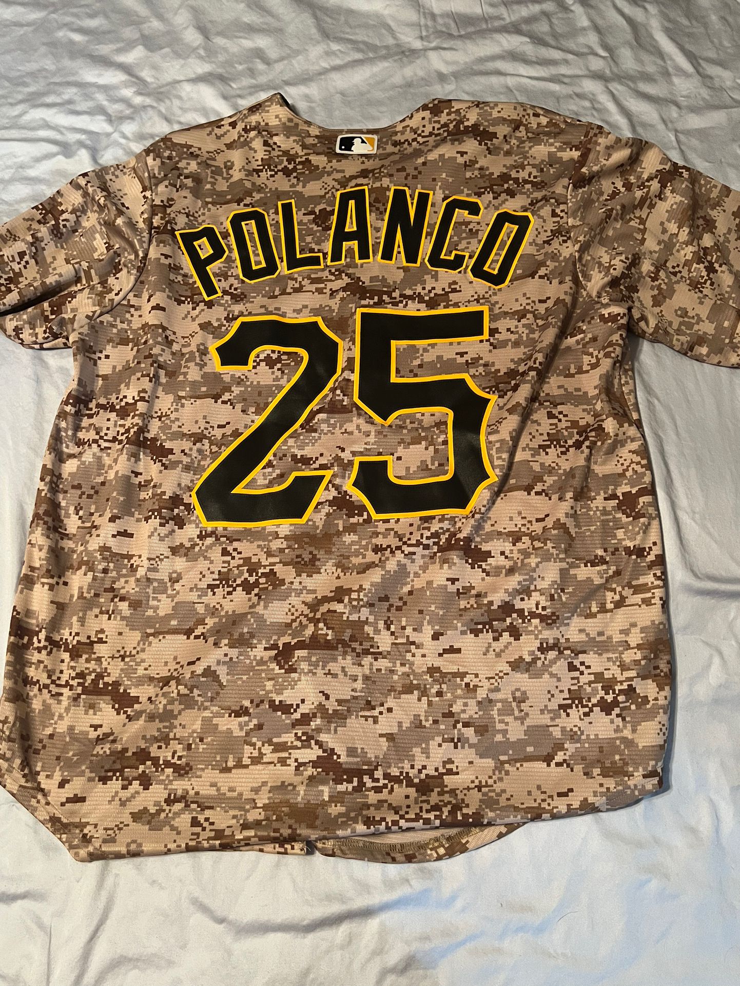 Gregory Polanco Pittsburgh Pirates Majestic Alternate Official Cool Base Player Jersey. Size Large