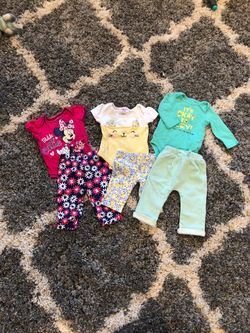Baby Girl Clothes Set Bundle. Size 0-3m, 3-6m