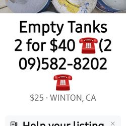🔥 🔥 🔥  3 Full Tanks For $90 🔥 🔥 🔥    3 EMPTIES FOR $60
