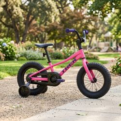 Trek Precaliber 12" Kids Bike with Training Wheels - Pink