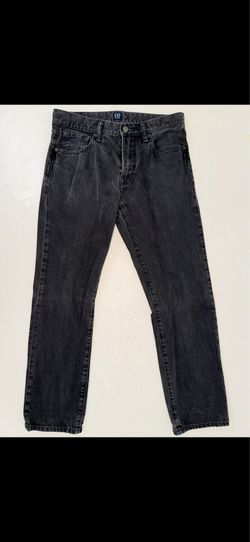 Gap denim black straight jeans