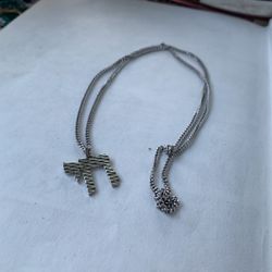 Jew Jewish Chai Necklace Sterling Silver
