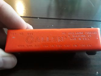 Allen wrench set new SAE made in USA