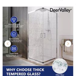 DEER VALLEY 36”x36” SHOWER DOOR NEW IN BOX