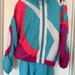 Vintage 2 Piece Aero Dynamics Women Windbreaker