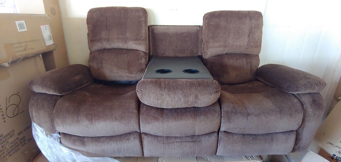 U3118C Reclining Living Room Set (Subaru Coffee