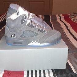 Jordan 5 " Wolf Grey"  SZ .10   DS $290