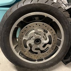 Harley wheel and tire