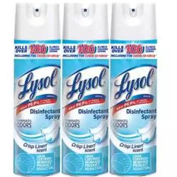 3 Pack Lysol Disinfectant Spray 19 Oz