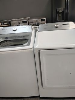 Set de lavadora y secadora SAMSUNG blancas