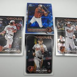 Jackson Holliday Orioles Rookie Lot 4 Cards Bowman Chrome Topps Chrome 2022