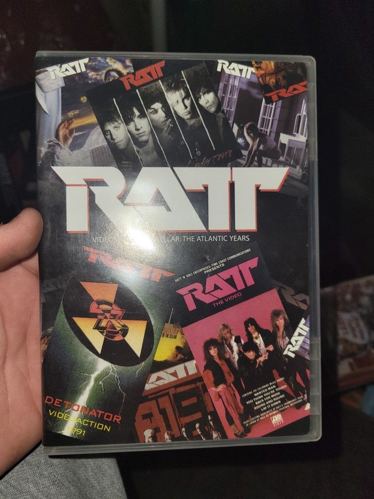 RATT VIDEOS FROM THE CELLAR DVD OUT OF PRINT SUPER RARE HARD ROCK 80S CLASSIC!