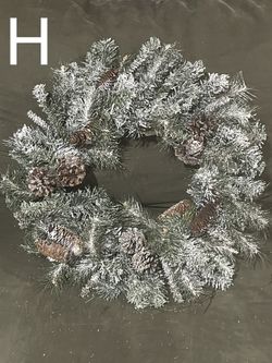 New Artificial Christmas Wreaths (20”-24” wide) - $10ea