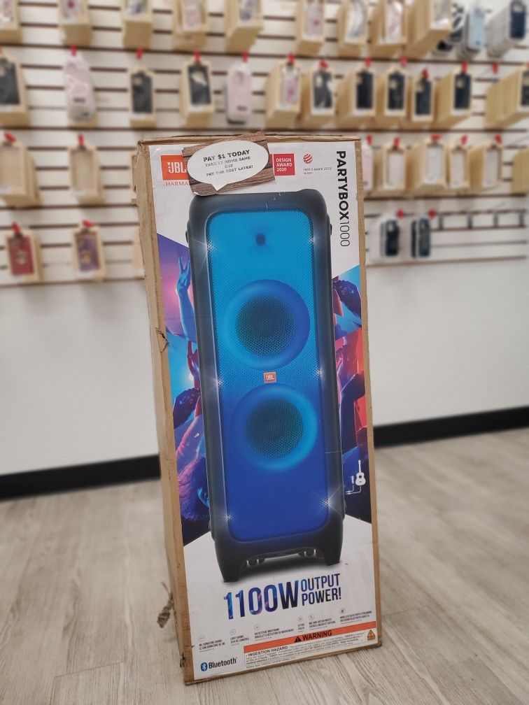 BLACK FRIDAY DEALS -🕺 Mega Speaker Deal – JBL PartyBox 1000 Portable Bluetooth Speaker (Brand New) for $999 or $1 Down! Save Big + 1-Year Coverage