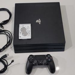 PS4 Pro (CUH-7215B - Low Firmware 9.60) + 1TB SSD + Original HDD + Controller/Cables