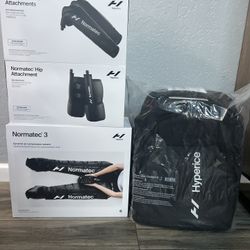 Normatec 3 Compression Recovery Bundle + Hip Attachment + Arm Attachments + Hyperice Backpack (Brand new)
