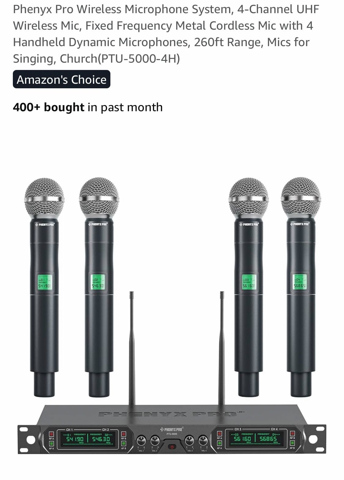 Wireless Microphone System 