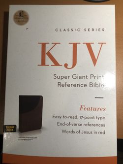 KJV SUPER GIANT PRINT 17 Point, indexed