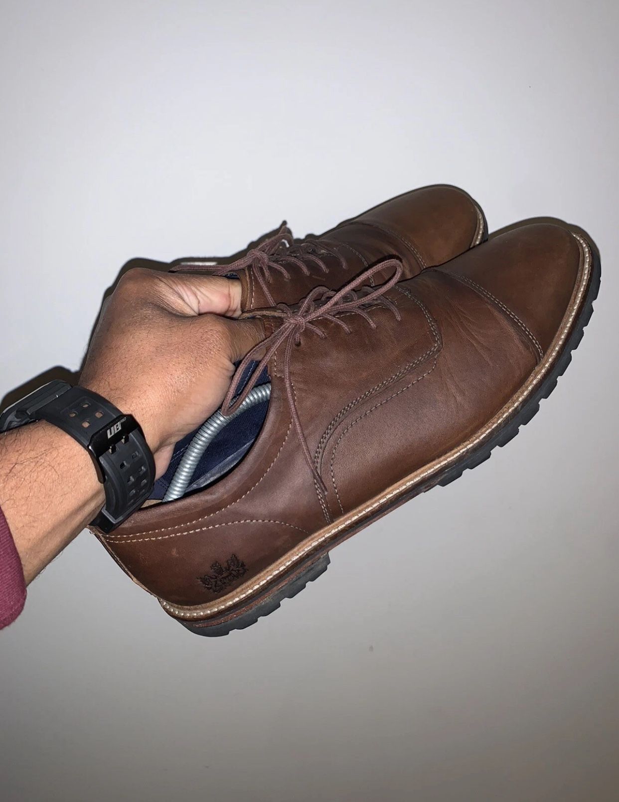 Cole Haan Richardson Grand Men's Cap Toe Dress Shoes Size 13M Brown C28331