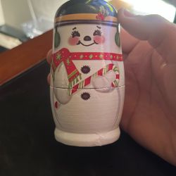 Vintage X-Mas Stacking Dolls