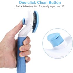   Cat Grooming Brush, Self Cleaning Slicker Brushes for Dogs Cats Pet Grooming Brush   
