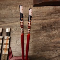 Lucky Cat Chopsticks Set