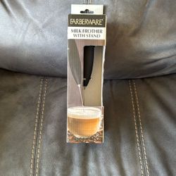 New Farberware Milk Frother With Stand Coffee Mixer
