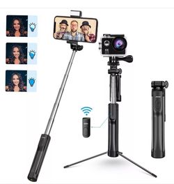 MPow 3-in-1 Wireless Selfie Stick Tripod Bluetooth Flash PA168A