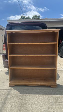 Wooden bookshelf