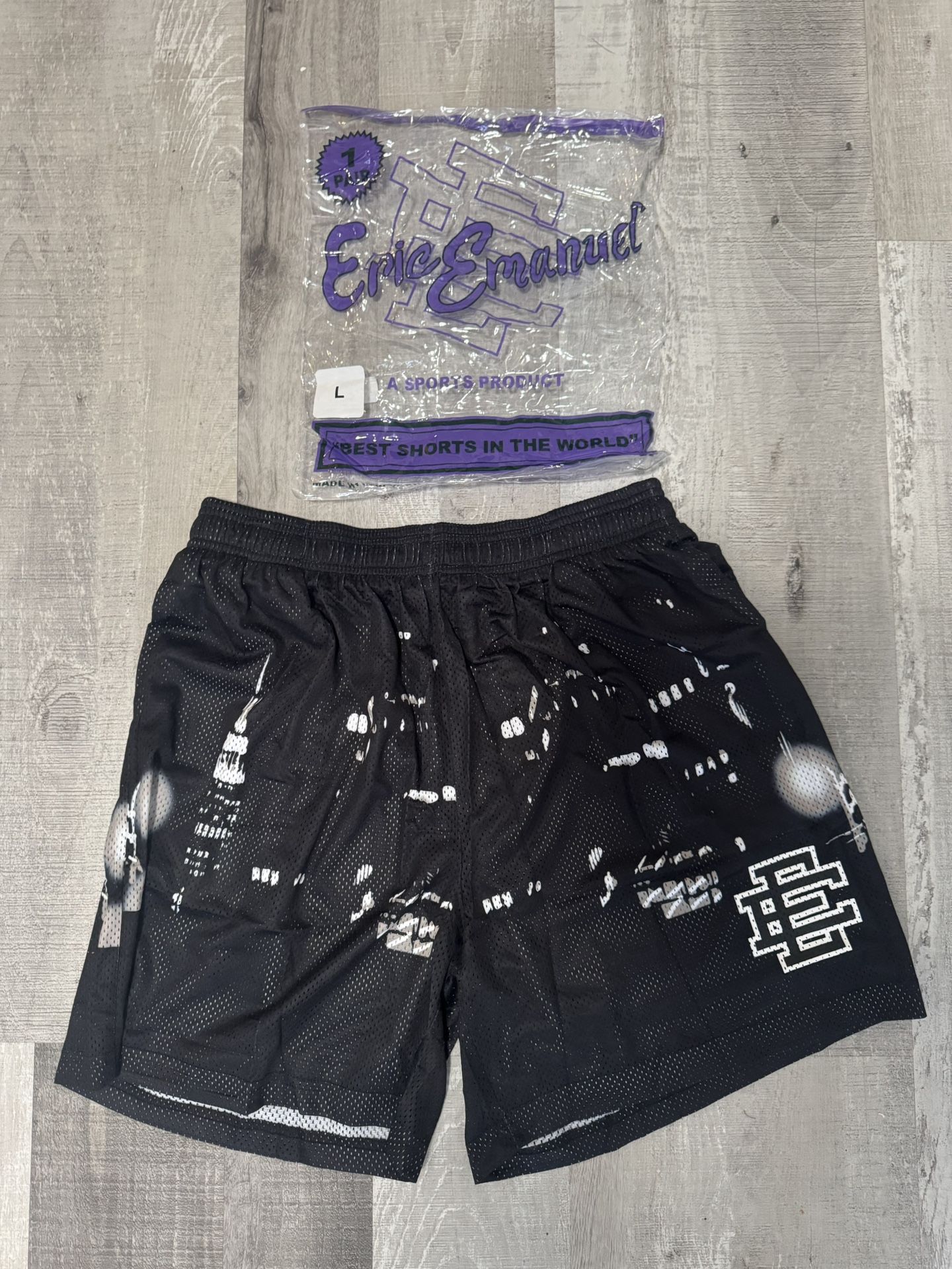 Eric Emanuel Black Skyline EE Basic Shorts New York Men