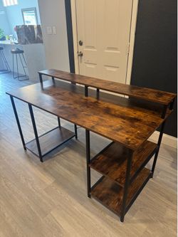Rustic Brown Computer Desk