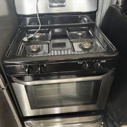 Stainless steel Stove/fridge set 