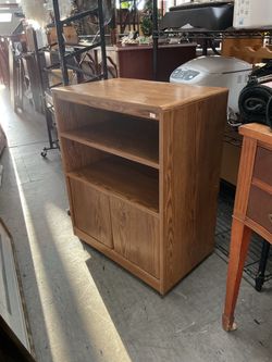Media Cabinet with Shelves and Wheels