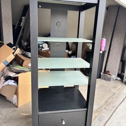 Entertainment Unit With Shelves And Drawer 