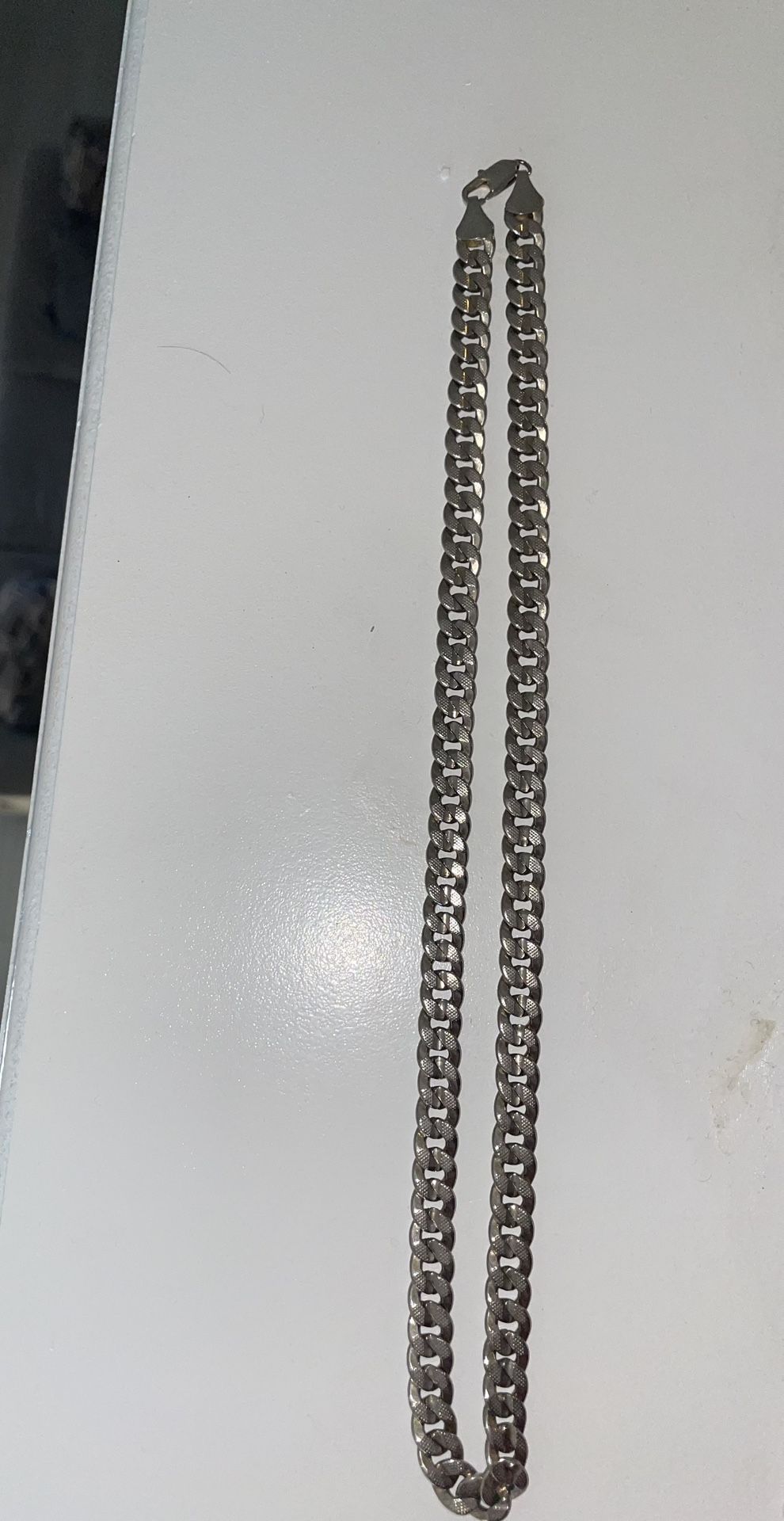 925 Silver Miami Cuban Diamond Cut Silver Chain