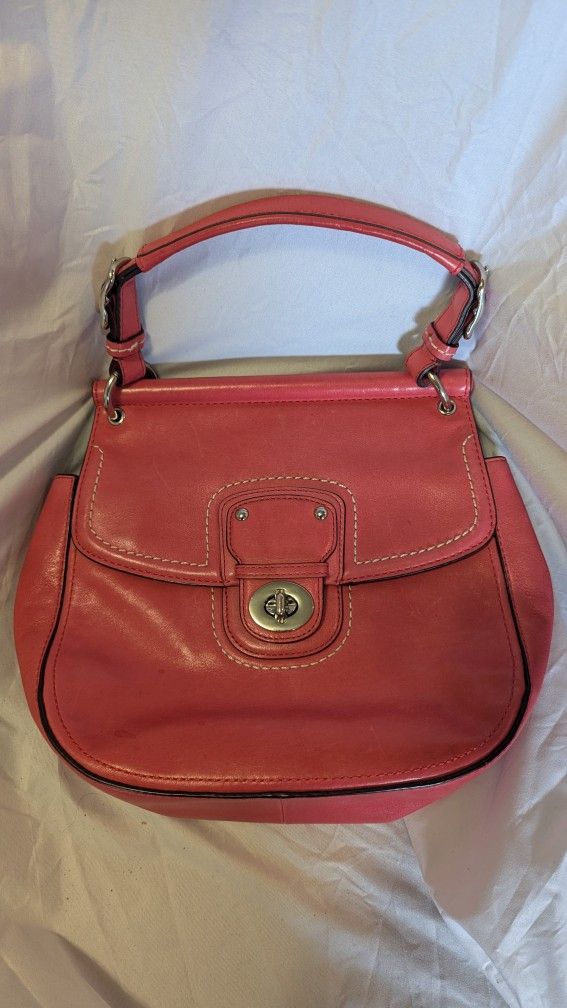 Coach 19132 Willis 70th Anniversary Limited Ed. Vermilion Leather Crossbody Bag