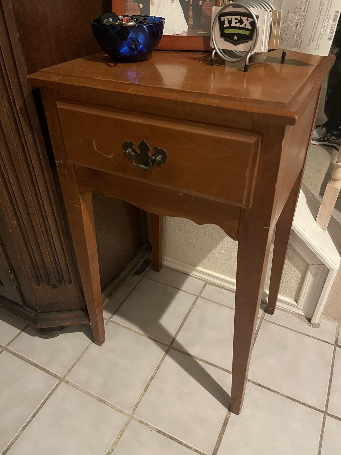 Antique Endtable with Drawer