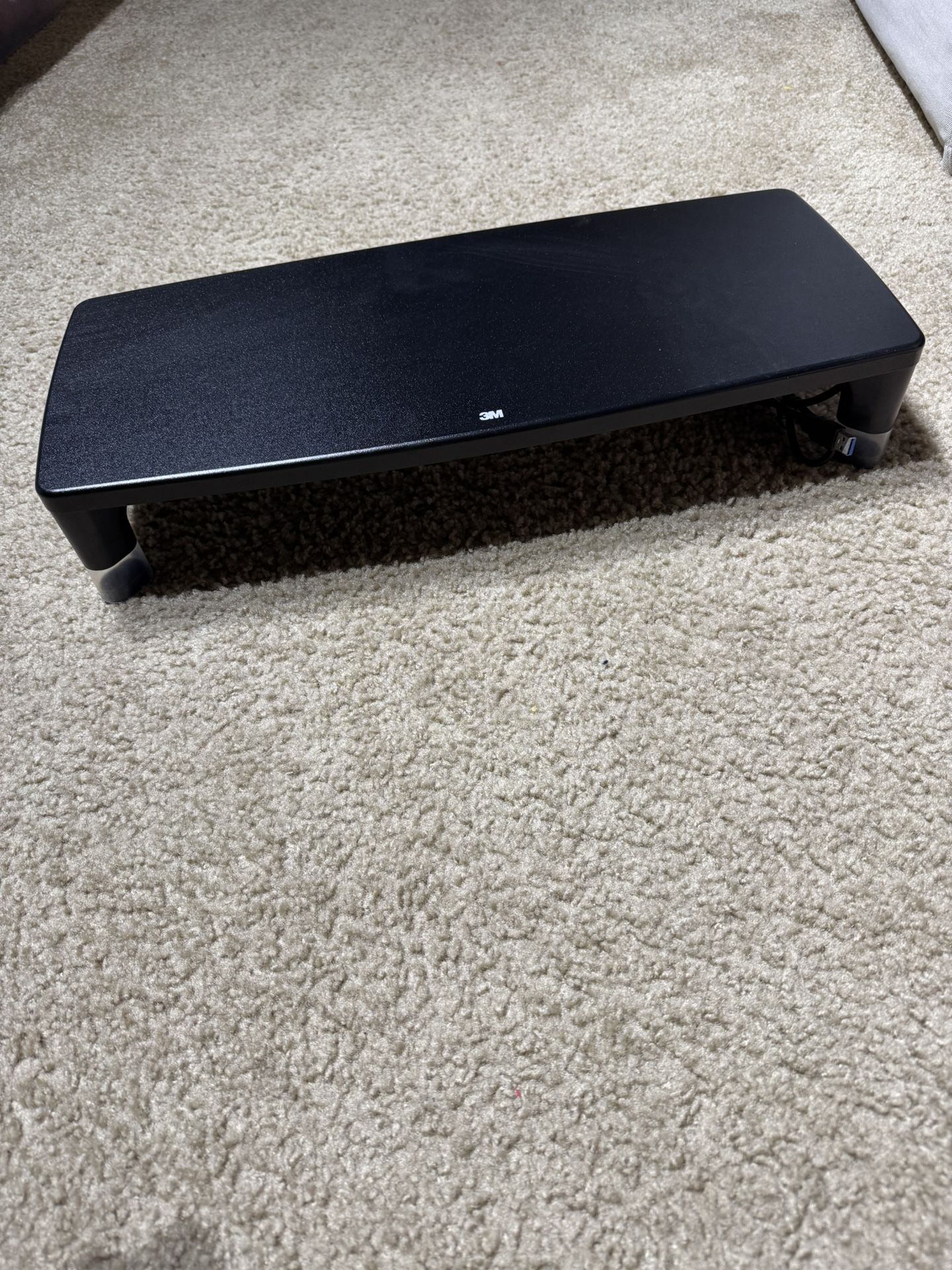 3M Adjustable Monitor Stand with 4- Port USB Hub