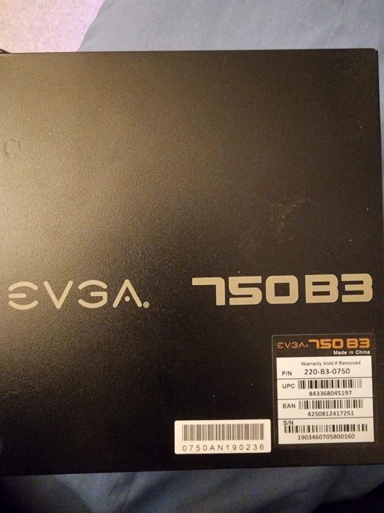 EVGA 750w B3 80 Power Supply