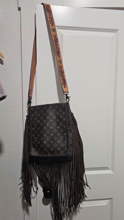 Louis Vuitton Monogram Crossbody Bag with Fringe